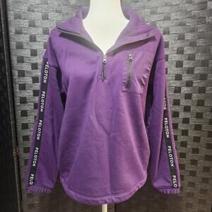 Women's Peloton Purple 1/4 Zip Pullover Sweatshirt Size Small (S)